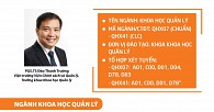 Ngành Khoa học quản lý: Người quản lý giỏi là tài sản quý của tổ chức