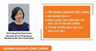 Ngành Quan hệ công chúng: “Không thể chờ đến khi tốt nghiệp mới ... đi làm !”