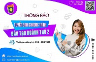 INFOGRAPHIC tuyển sinh chương trình đào tạo thứ 2 năm học 2023 - 2024