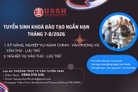 THÔNG BÁO TUYỂN SINH KHOÁ ĐÀO TẠO: “KỸ NĂNG, NGHIỆP VỤ HÀNH CHÍNH - VĂN PHÒNG VÀ VĂN THƯ - LƯU TRỮ” VÀ KHOÁ “NGHIỆP VỤ VĂN THƯ – LƯU TRỮ” THÁNG 7 - 8/2026