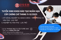 Thông báo tuyển sinh lớp bổ túc kiến thức dự thi thạc sĩ ngành Lịch sử
