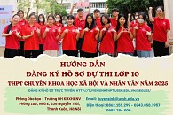 Hướng dẫn đăng ký hồ sơ dự thi lớp 10 THPT Chuyên Khoa học Xã hội và Nhân văn năm 2025
